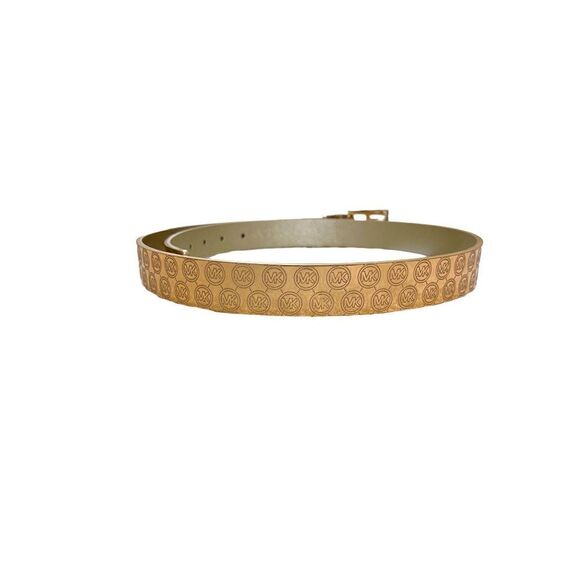 🌟NEW🌟 Michael Kors Shimmer Gold / Rose Gold Reversible Belt - Picture 2 of 5